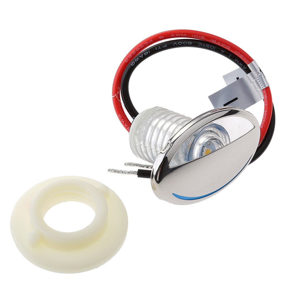12V Boat Sailboat Marine Auto RV Amber LED Recessed Downlight Fixed Mount