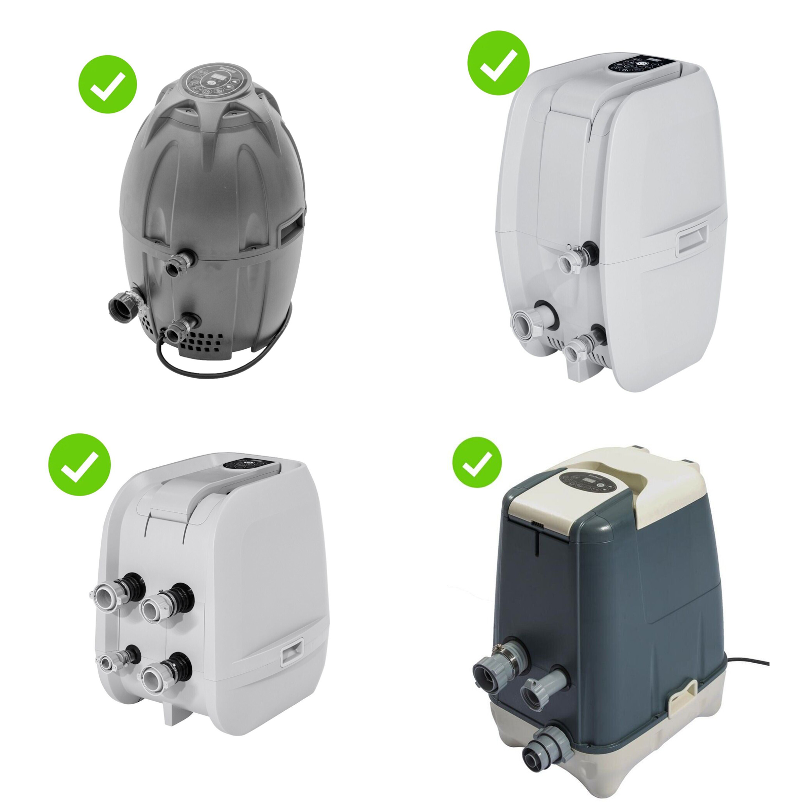 FIX E02 para Celoman para Salu para LayZ 58113 Kit de reparo de serviço de bomba de filtro Substituir porcas antigas enferrujadas