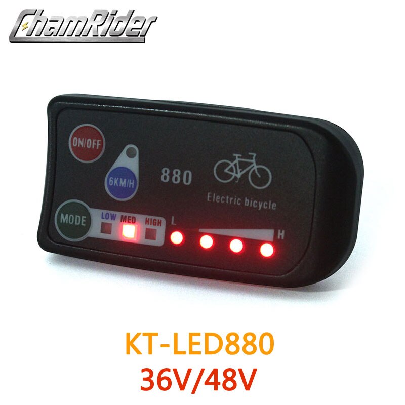 36V 48V Elektrische Fiets Kt Led LED880 Ebike Bedieningspaneel Display Elektrische Fiets Onderdelen Voor Kt controller
