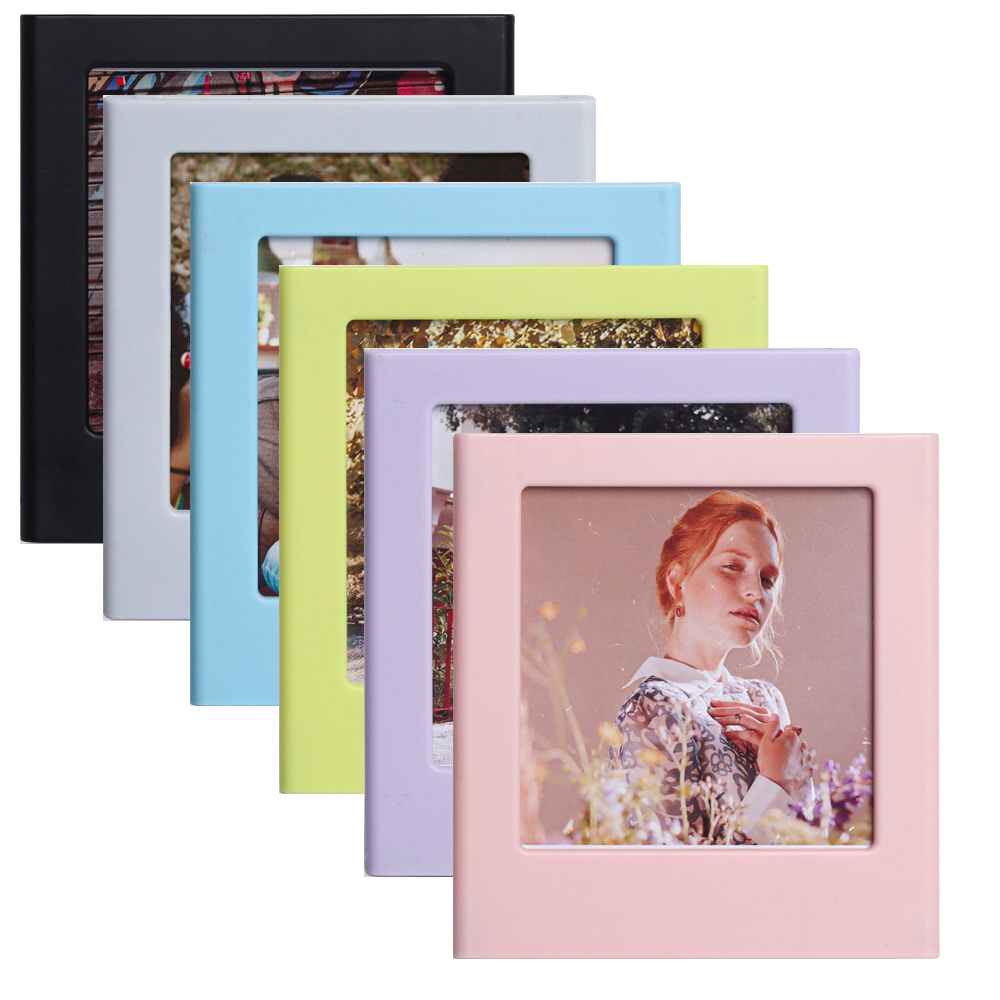Magnetische Bilderrahmen für Fujifilm Instax Platz SQ1 SQ6 SQ10 SQ20 SP-3 Filmpapiere, doppelseitige Magnete Kühlschrank Bilderrahmen: Rosa