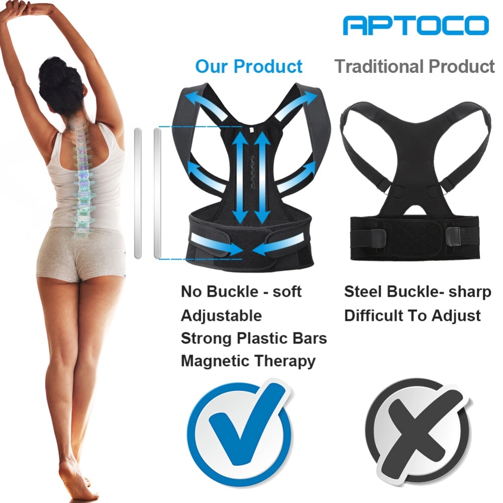 Magnetische Therapie Houding Corrector Brace Schouder Terug Ondersteuning Riem Bretels Ondersteunt Riem Schouder Houding Unisex