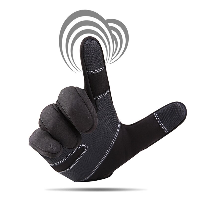 Touchscreen winddichte outdoor sport handschoenen voor mannen en vrouwen inter windstopper waterdichte rits handschoenen