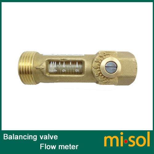 1pcs of Brass Flow Meter Balancing Valve flow sensor for water system