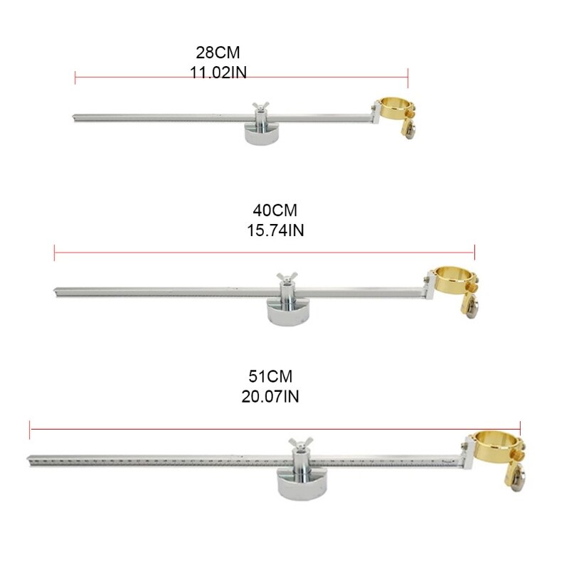 Torch Round Compass Cutting Roller Magnetic Guide Wheel Plasma Cutter Cutting Torch w/ Scale