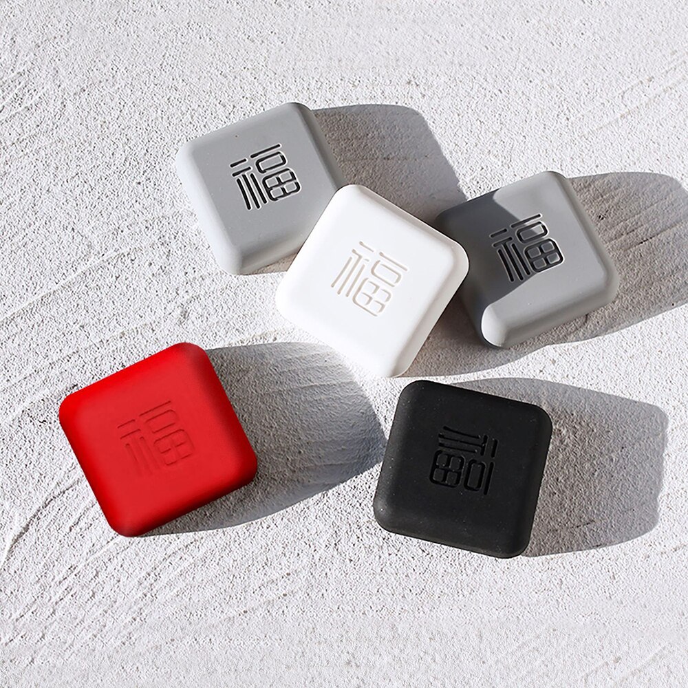 Silicone Door Handle Bumpers Self Adhesive Deurstopper Protection Porte Pad Shock Mute Blessing Square Wall Protector Pad