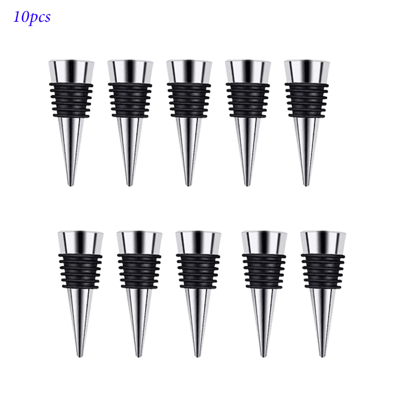 Zinc Alloy Wine Bottle Stopper Rubber Wine Stoppers Reusable Bottle Stoppers for Kitchen, Bar, , Party, Wedding: Chocolate