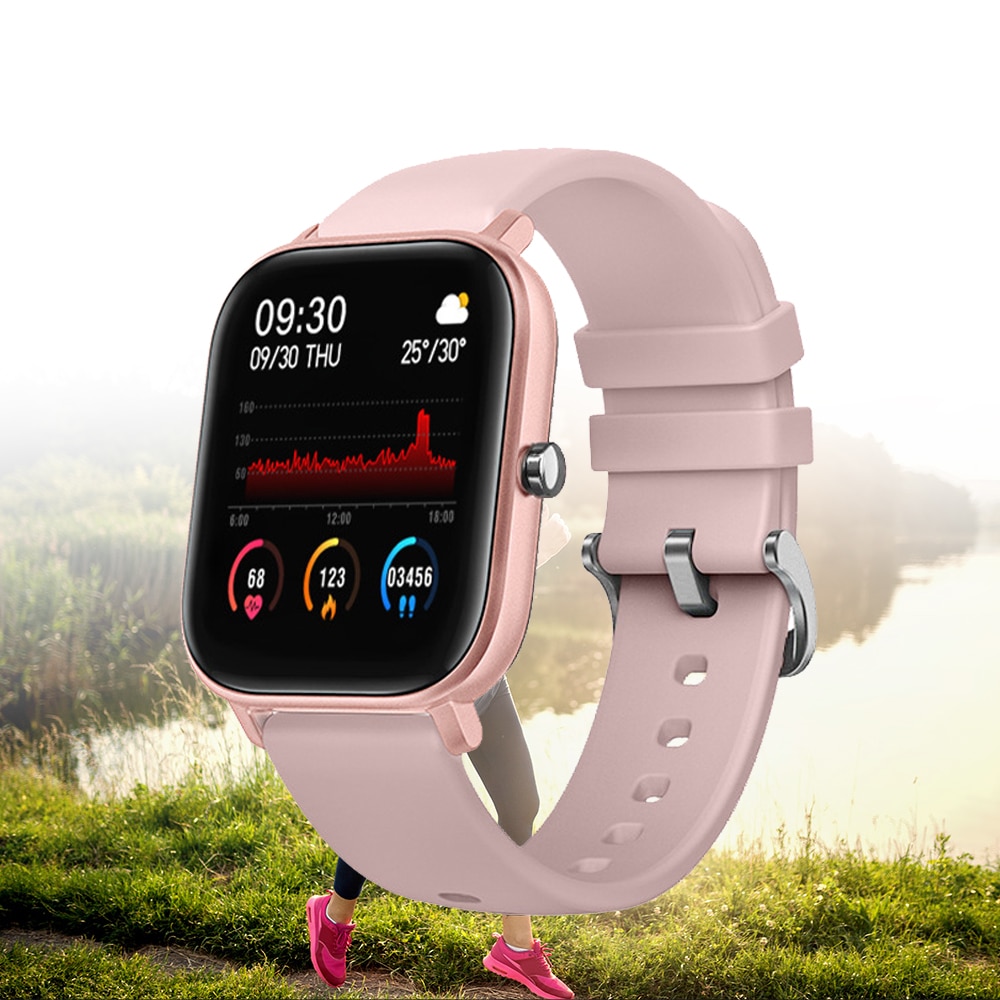 Fitness Tracker Waterdicht Smart Horloge Polsbandje Mannen Vrouwen Sport Klok Hartslagmeter Sleep Monitor Smartwatch Full Touch