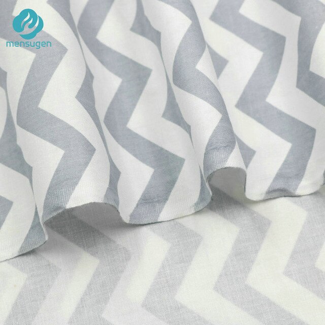 Mensugen crown chevron 100%  bomullstyg meter för patchwork quiltning baby sängkläder spjälsäng filt sömnad material: 12