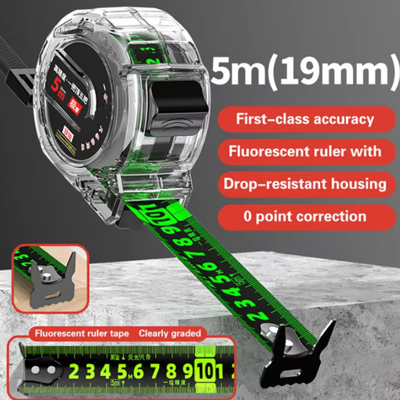 Tape Measure 5 Meters Precision And Durable Measuring Ruler Measuring Tape Precise And Clear: Marron