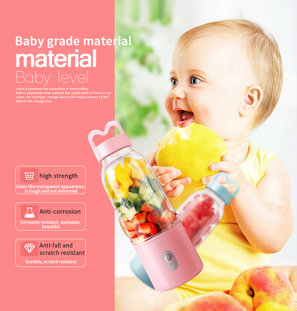 Portable Rechargeable /electric Blender Juicer Mixer Blenders Fruit Extractor Food Usb Maker Smoothie 9s Quick Juice Blender