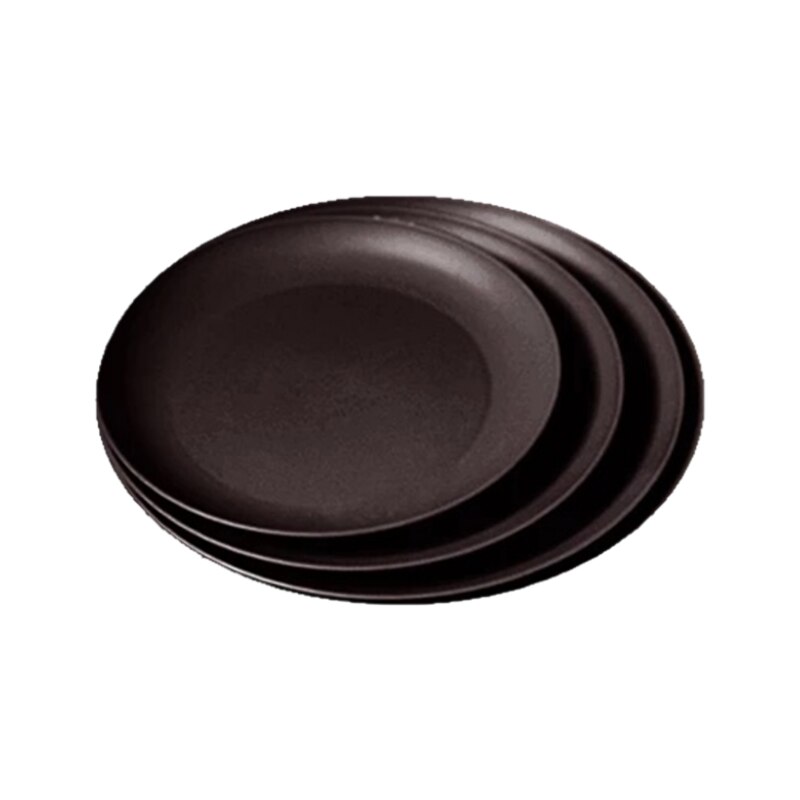 Soucoupes pour plantes 6 pouces, plateaux en plastique, pots de fleurs robustes et durables, soucoupes pour intérieur et extérieur, 3 pièces