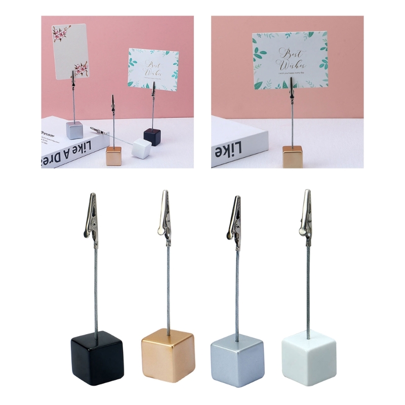 Memo Clip Holder Stand with Clasp for Pictures Cards Note