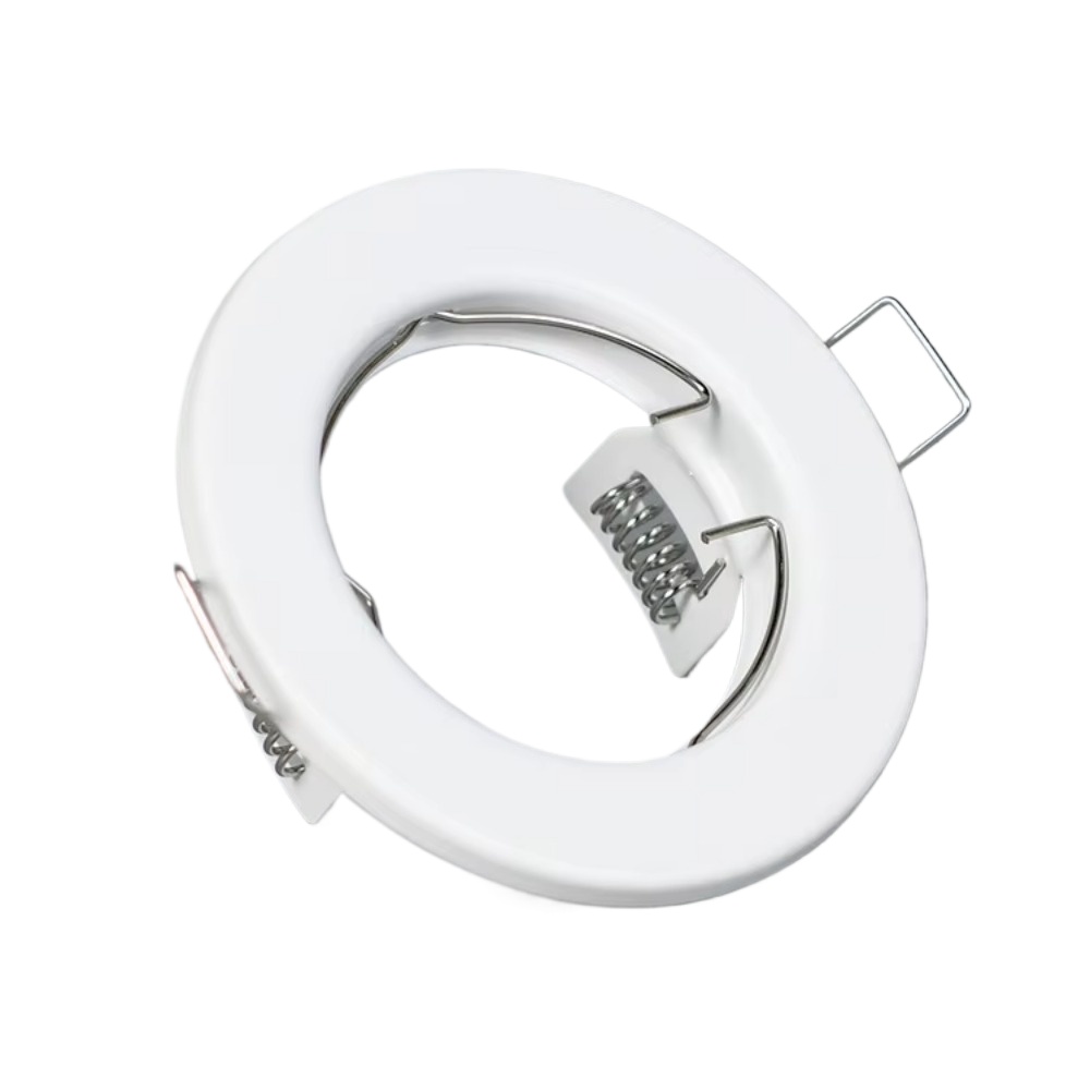 2/4/10 stk. metal hvid/sort  gu10- rammet indbygget belysningsarmatur med fast spotlighthus, moderne aluminiumslegering