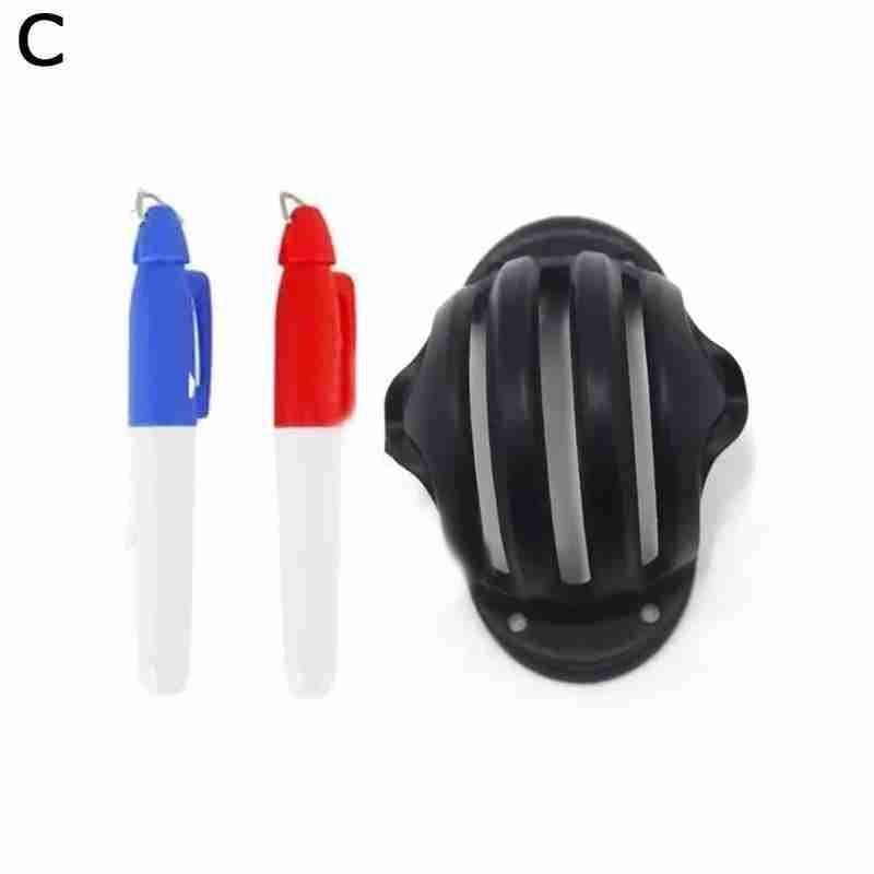 1Set Golf Ball Liner Golf Ball Alignment Line Marker Marks Template Draw Golf Swing: Black