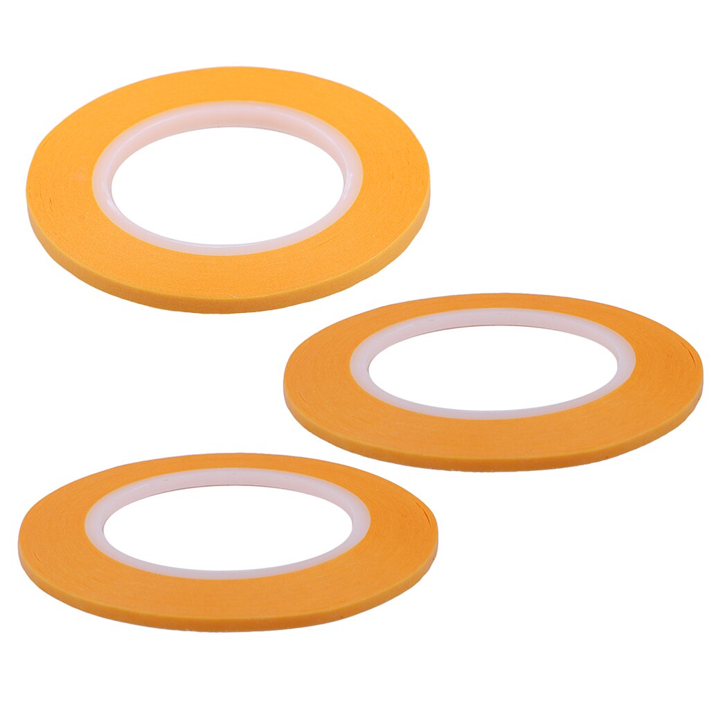 3 rollen Maler Klebeband Maskierung Lösungsmittel Widerstand Schnelle Einfügen Maske klopfen für Modellierung Airbrush Kunst-2/ 3/4mm
