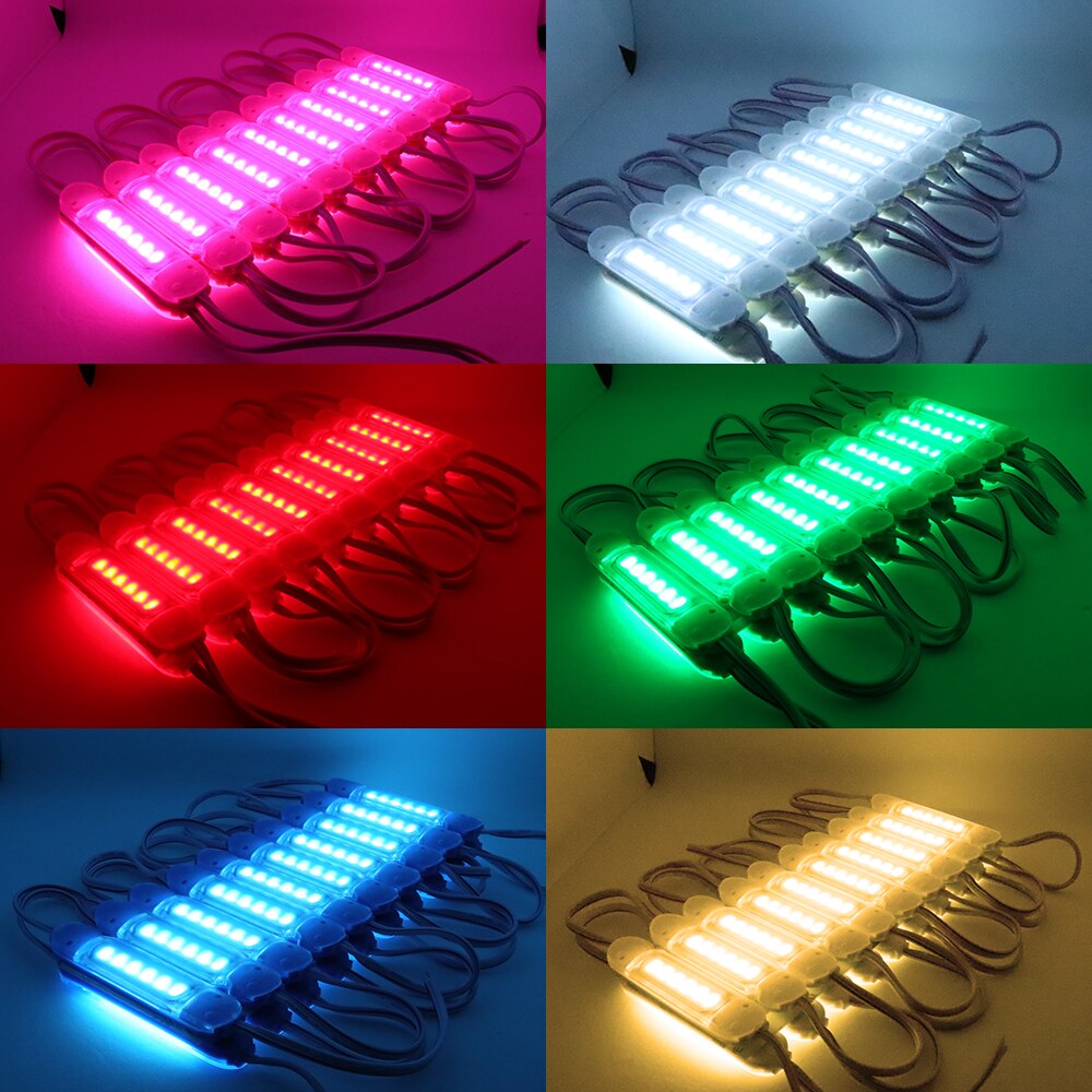 12V LED Module 5730 6leds 1.6W Injection LED Module Lighting IP65 Waterproof For Advertisement 20PCS/lot