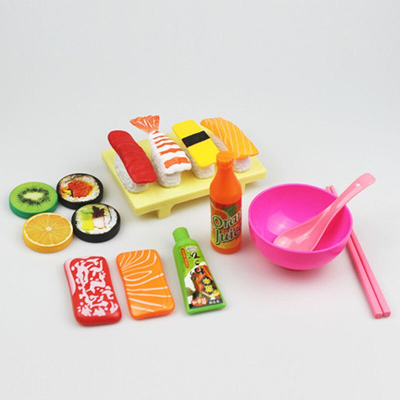 Bambini Cucina di Taglio Giocattoli Sushi, Pesce, Carne di Manzo, Gamberetti Giochi Di Imitazione In Miniatura di Plastica Cibo Ragazze Bambini Education Regalo Del Giocattolo