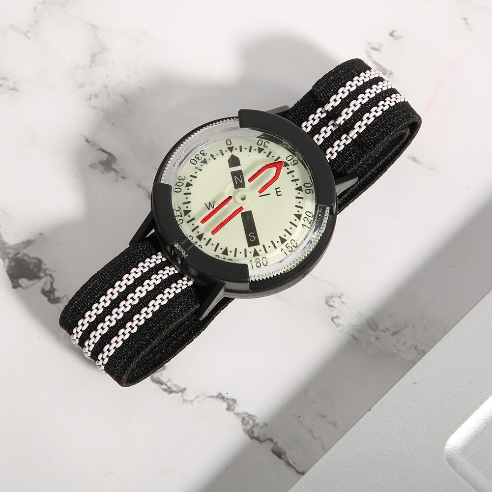 Outdoor Camping Kompas Horloge Waterdicht Kompas Lichtgevende Verstelbare Dial Horloge Duiken Onderwater Kompas