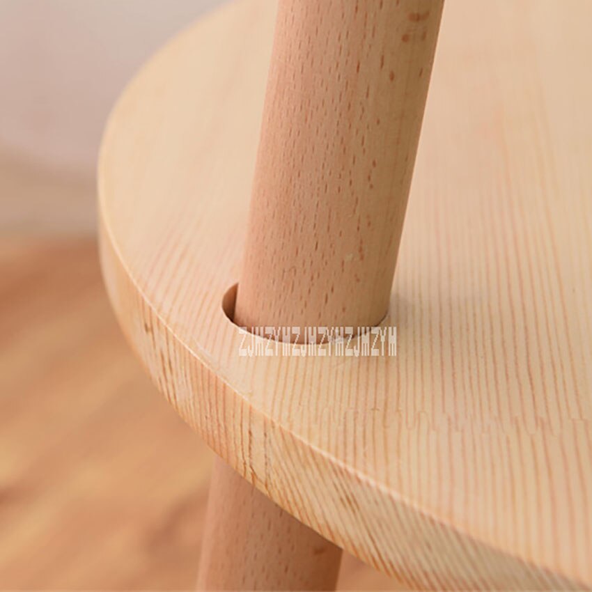 Simple Modern End Table Living Room Furniture Solid Wooden Tea Table Bedroom Portable Round Coffee Table Balcony Side Table