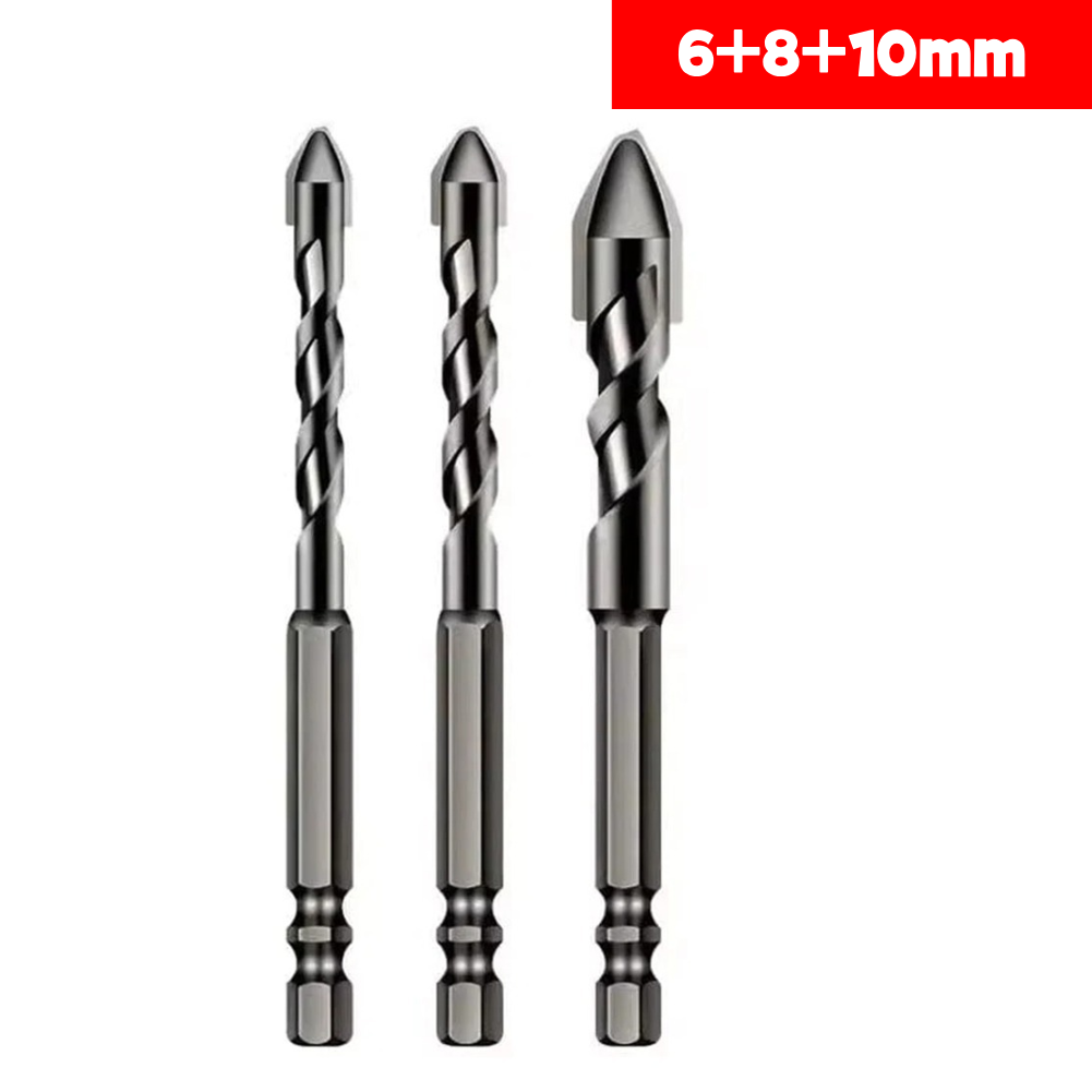 Brocas giratorias excéntricas de alta resistencia, juegos de brocas multifunción, 3/4 piezas, para madera, vidrio, azulejo y plástico: Morado