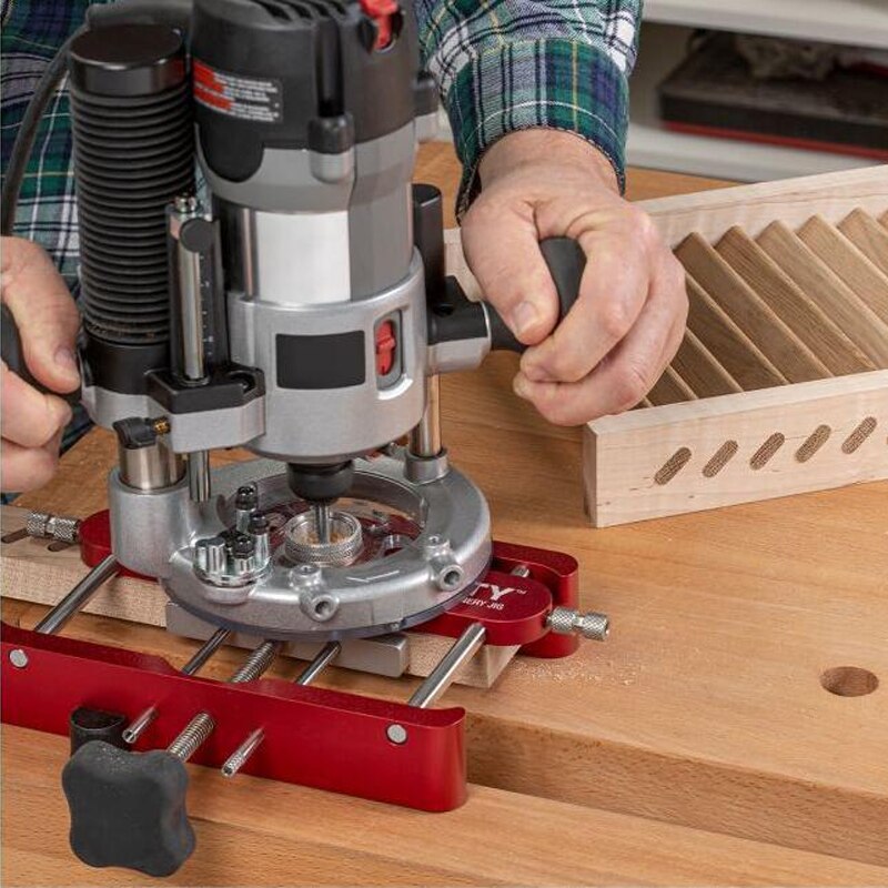 Precision Mortising Jig Loose Tenon Joinery Jig 2 In 1 Punch Locator Doweling Jig Connector Fastener Woodworking Tool Punch Tool