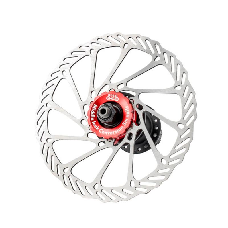 Bicycle Hubs Center lock turn six nail disc conversion seat hub center lock disc brake rotor mountain bike Parts