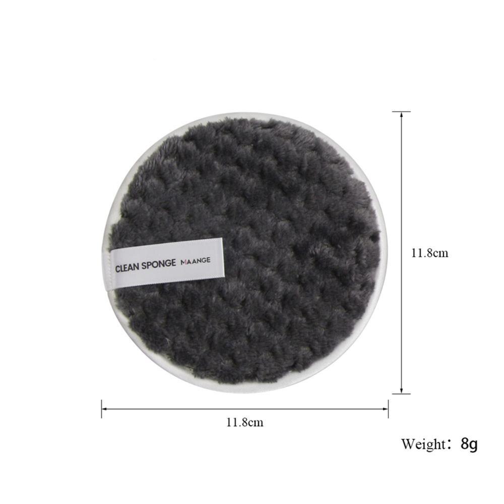 1PC Double-sided Reusable Sponge Puff Colorful Cosmetic Removal Face Washing Cleaner Puff Women Makeup Accessories