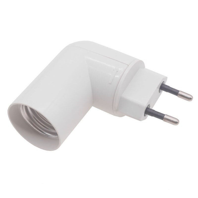 Eu Plug 360 ° Roterende Pbt Pp Naar E27 Gloeilamp Led Lamp Base Socket Splitter Adapter Led Lamp Houder adapter Converter