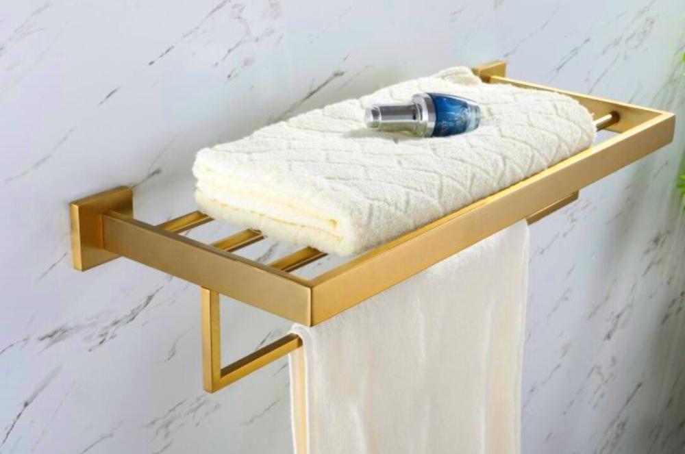 304 Stainless Steel brushed gold Coat Racks Towel Hook ,paper holder,towel holder, Round Base Robe Hook Wall Mounted BL476