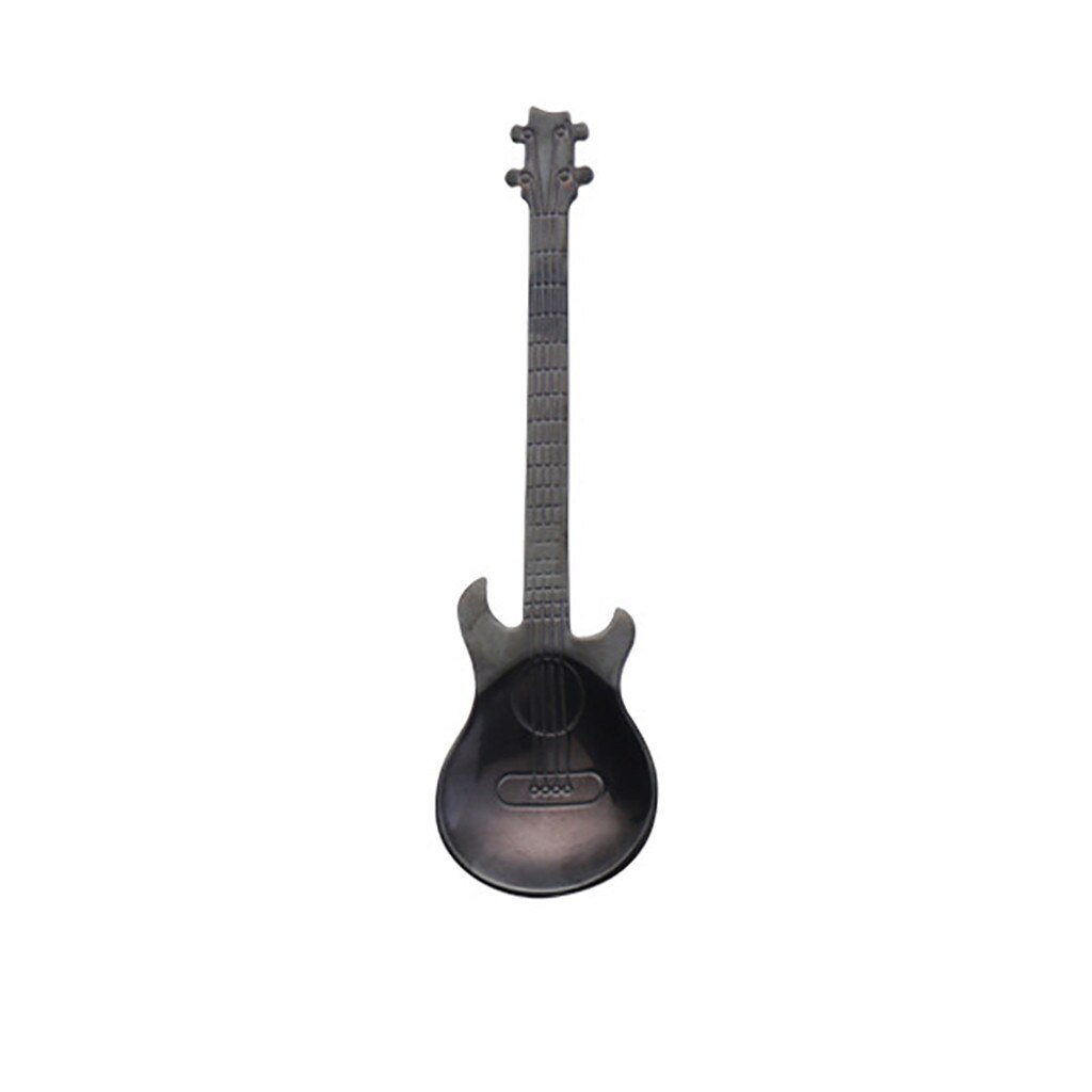 Rvs Gitaar Lepel Dessert Taart Thee Set Koffie Lepel Keuken Gitaar Vorm Lepel Kantoor Ijs Lepel 828