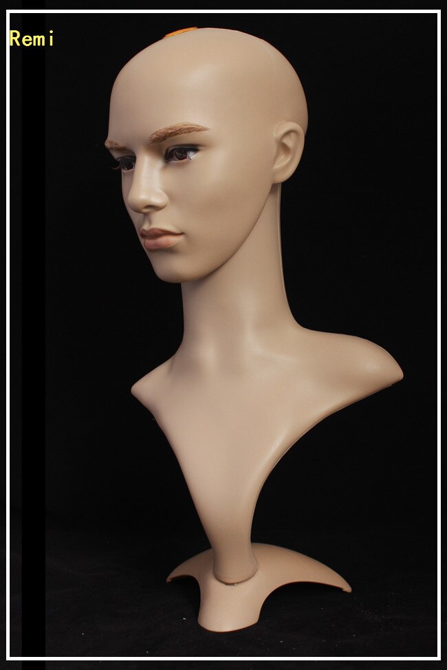 Mannequin Manequin Dummy Realistic Plastic Male Mannequin Head For Wig Sunglass Scarf Jewelry Hat Display