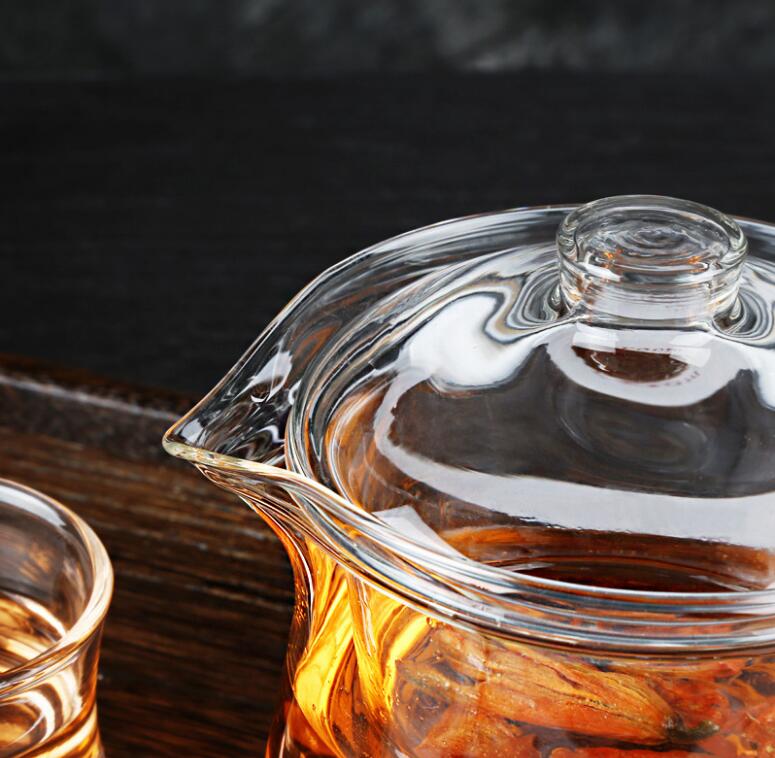 300ml hittebestendige glazen theepotten, transparante glazen potten voor bloementhee, goede kwaliteit