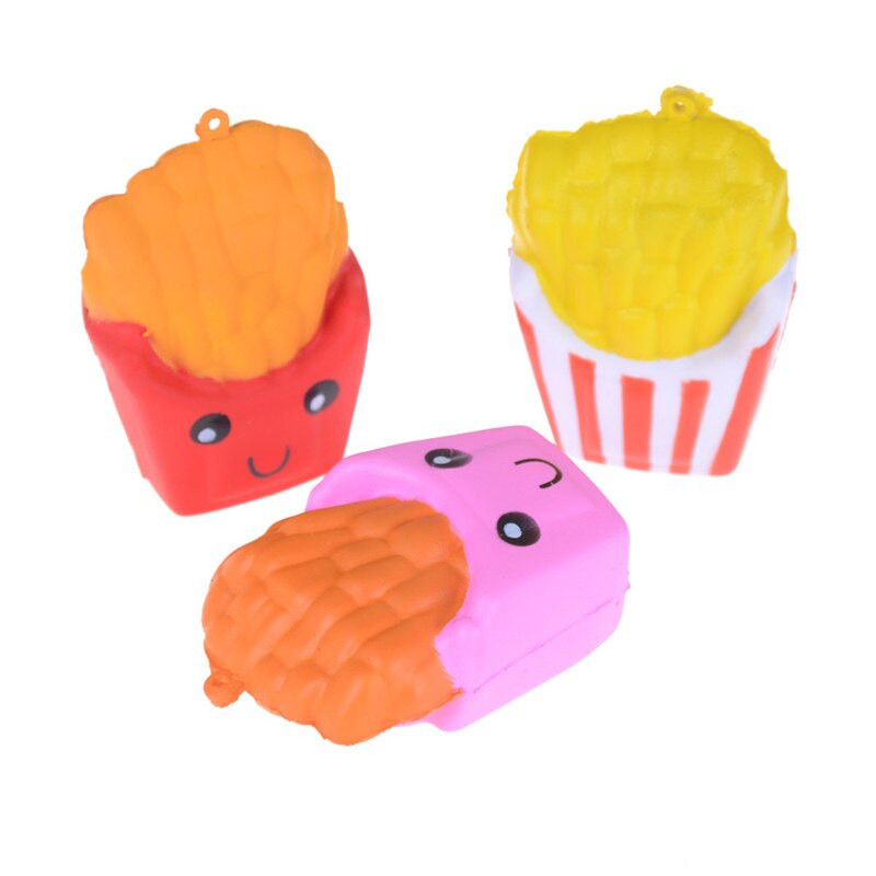 GETTO Morbido Profumato Pane Torta Elasticità Stretch Kid Fun Regalo Del Giocattolo 8.2 centimetri Kawaii Chip Squishy Patatine Fritte Lento In Aumento