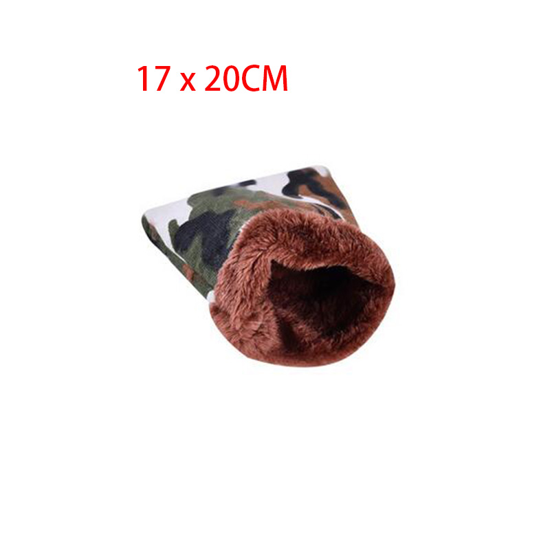 Hamster House Tent Winter Warm Cage Sleeping Bed Cave for Guinea Pigs Small Animals Hedgehog Hideout Habitat Nest: 20X17CM GN
