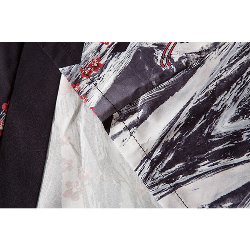 Kimono traditionnel pour hommes et femmes, Cardigan, vêtements asiatiques, manteau de plage décontracté, Yukata, chemise ample, imprimé grue, Kimono japonais