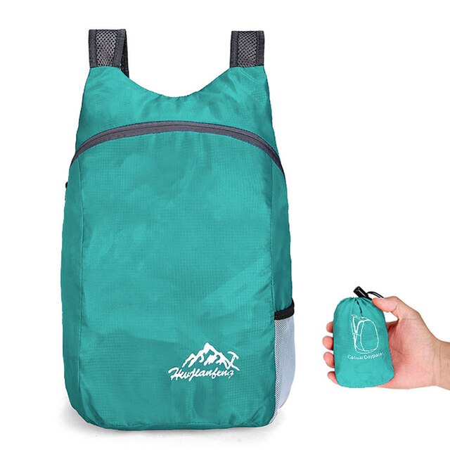 Mochila impermeable de 20L para hombre y mujer, bolso de día plegable, ultraligero, para viajes al aire libre, senderismo, escalada: 81231-Sky Blue