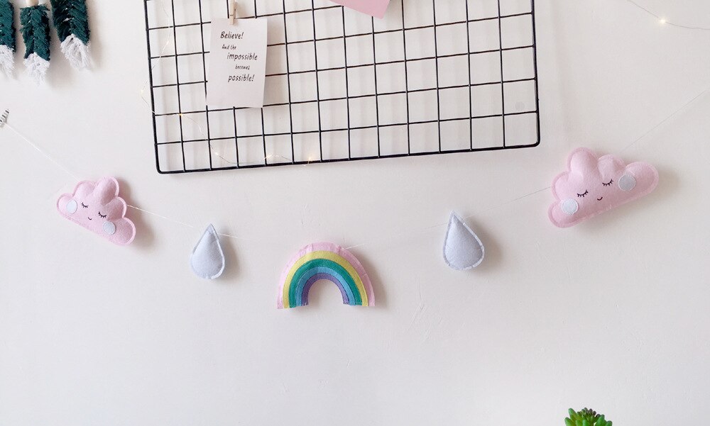 eins nordisch Wolke Regenbogen Neugeborenen Baby in sterben Krippe Kleinkind Zimmer Dekor Fotografie Requisiten Baby Schlafzimmer Dekoration Befriedung Spielzeug
