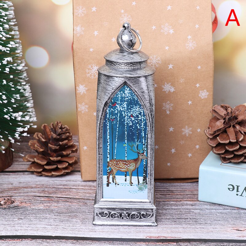 Merry Christmas House Led Light Village Christmas Houses Wood Year Decor: A