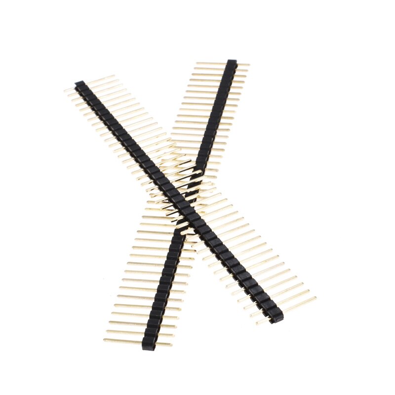 10PCS/Lot 2mm 40 Pin Male Single Row Pin Header Strip 1*40P 2.0mm11-20mm male pin header copper connector: 12MM 2.0