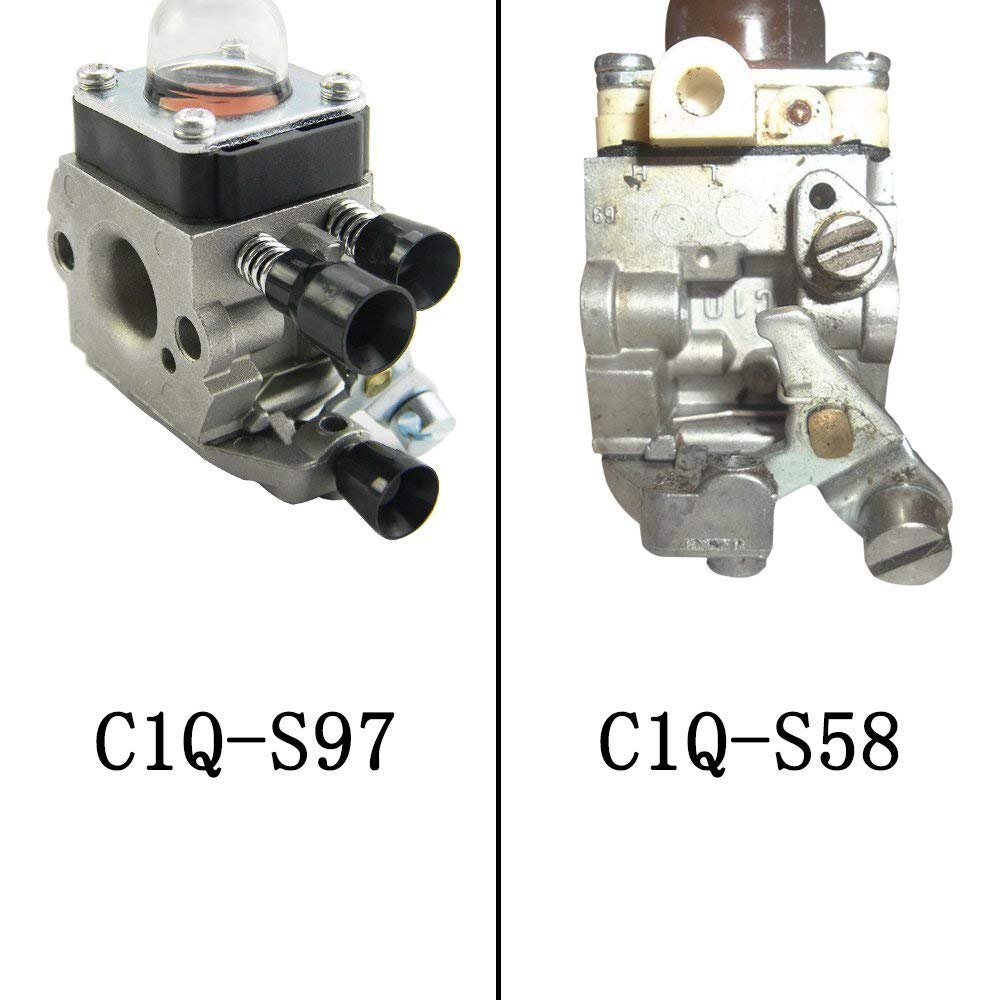 C1Q-S97 Carburateur avec Filtre À Air Carburant Kit pour STIHL FS38 FS45 FS46 FS55 KM55 HL45 FS45L FS45C FS46C FS55C FS55R FS55RC St