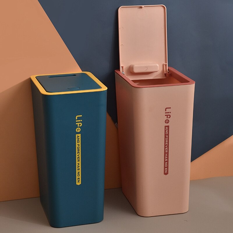 Household Simple And Hand-Pressed Trash Can/Kitchen Trash Can