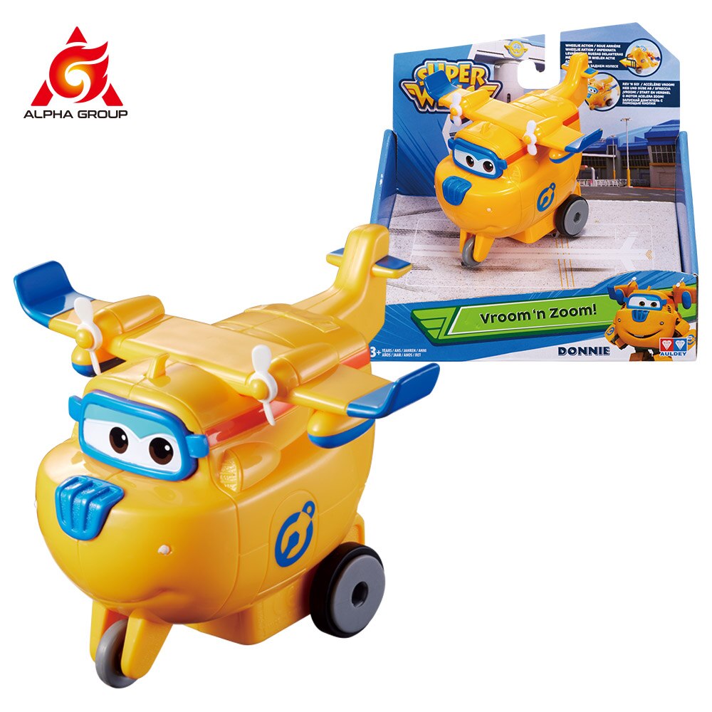 Super Wings Vroom n' Zoom - Series Pull Back Car Kids Clockwork Toy For Children's Birthday Surprise: Donnie