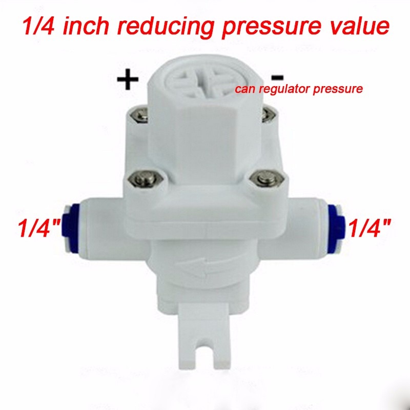 Water Pressure Valve 1/4 inch Pressure Regulator valve for RO systerm water purifier Dropping valve Metal screws