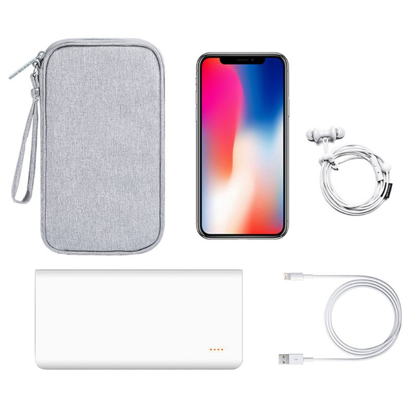 Duurzaam Duurzaam Polyester Power Bank Pouch Opbergtas Mini Portable Reizen Beschermende Draagtas Pack Voor Oortelefoon Data Harde