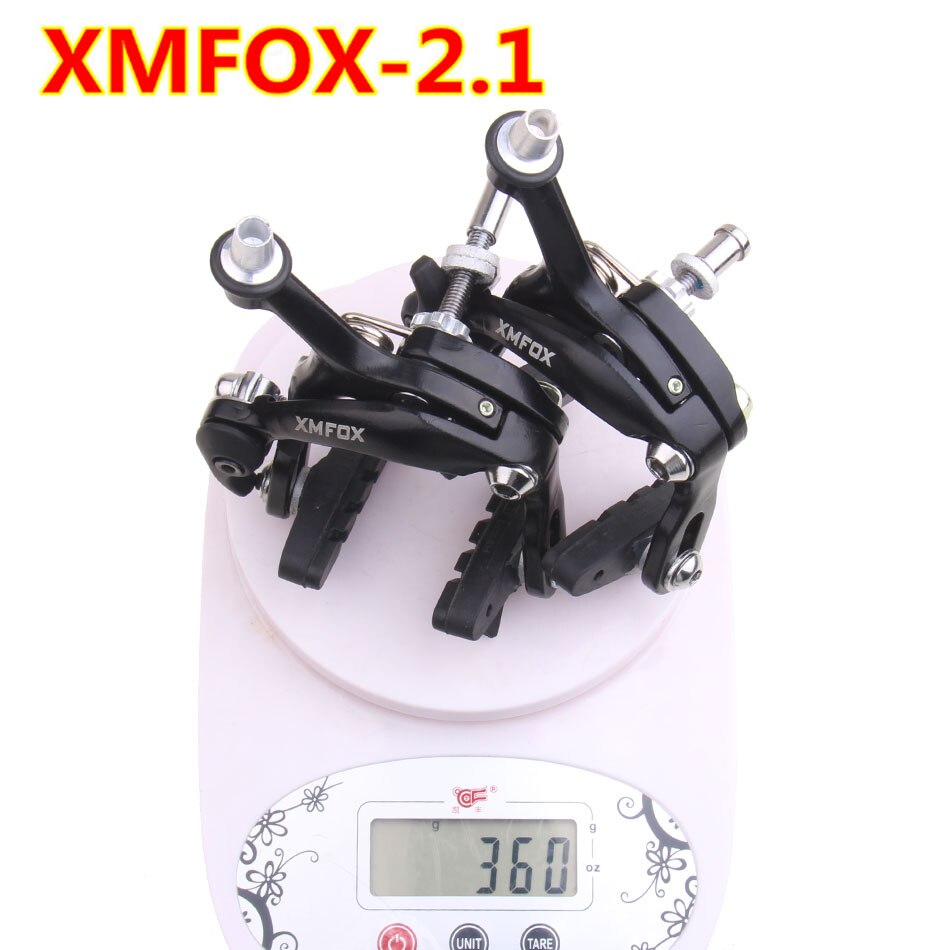 XMFOX-AS2.1 Bicycle Brake Racing Road Dual Pivot Bike Aluminum Side Pull Caliper Brake Front & Rear with brake pads