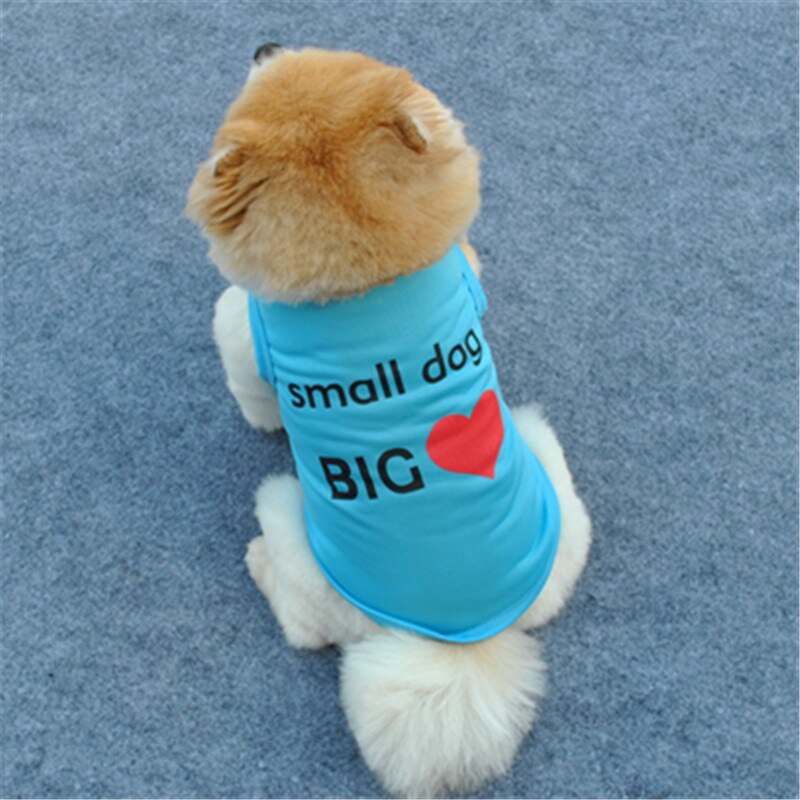 Cão de estimação bonito gato verão camiseta respirável algodão pequeno filhote de cachorro colete macio roupas para animais de estimação do cão suplies