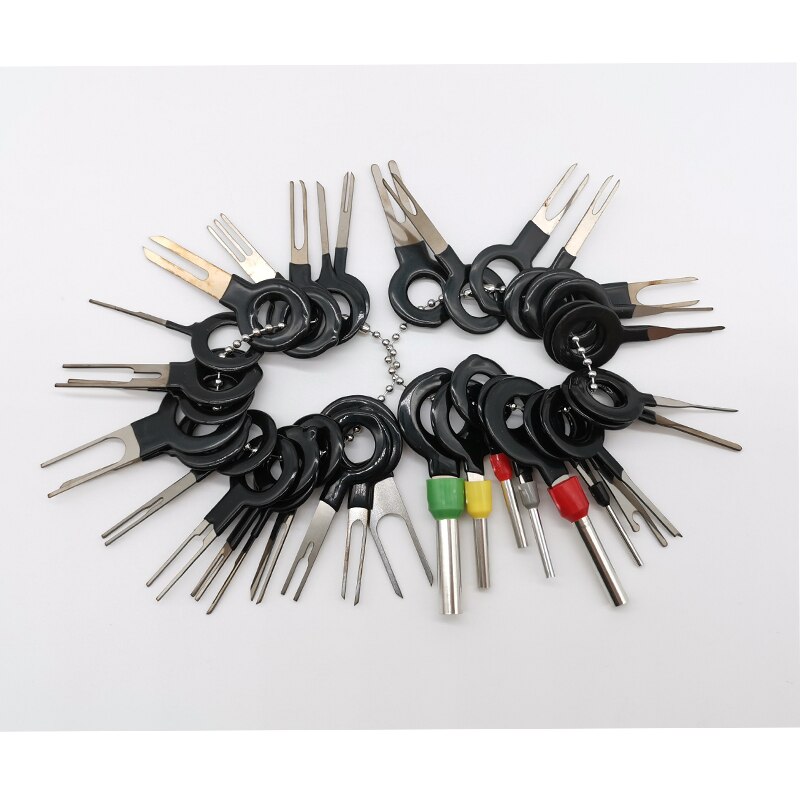 Kit de Extractor de pines para coche, herramienta de extracción de terminales, removedor de pines, Conector de crimpado de cableado eléctrico, herramientas manuales de reparación, 36 Uds.