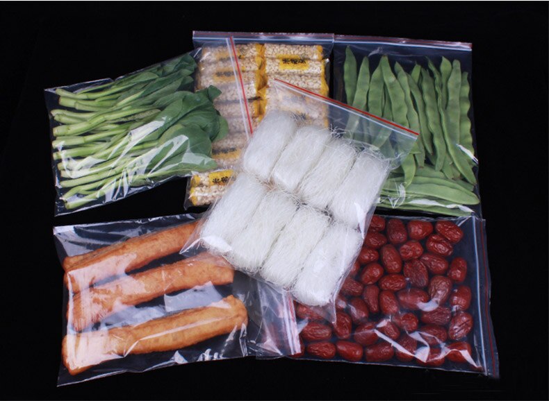 500 Pcs Mini Plastic Ziplock Bags Jewelry Zipper Zip Lock Plastic Bags For Food Packaging Thick Clear Dustproof Storage Bag