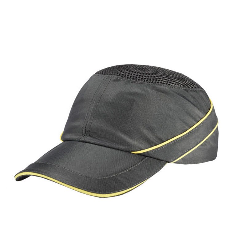 Bump Cap Werk Veiligheid Helm Met Reflecterende Streep Zomer Ademend Security Anti-impact Licht Gewicht Helmen Beschermende Hoed: Gray