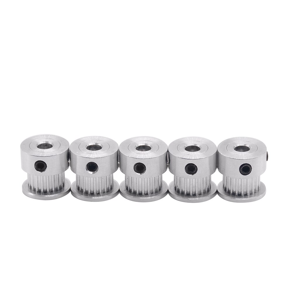 1 st GT2 alumium timing katrol 20 tanden boring 5mm fit voor GT2 riem breedte 6mm voor CNC 3D printer